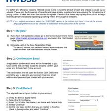 School Cash Online Instructions.  